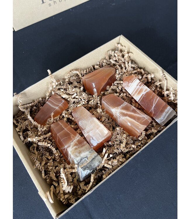 Honey Calcite Points 1KG bulk lot