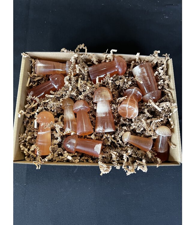 Honey Calcite Mushrooms 1KG bulk lot