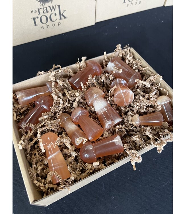 Honey Calcite Mushrooms 1KG bulk lot