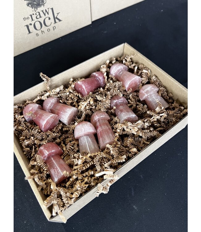 Rose Calcite Mushrooms 1KG bulk lot