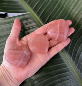 Rose Calcite Heart, Size X-Small [50-74gr]