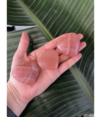 Rose Calcite Heart, Size X-Small [50-74gr]