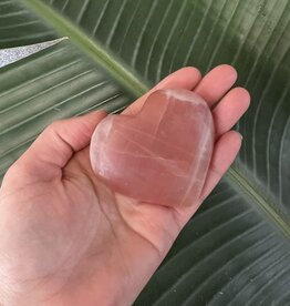 Rose Calcite Heart, Size X-Large [150-174gr]