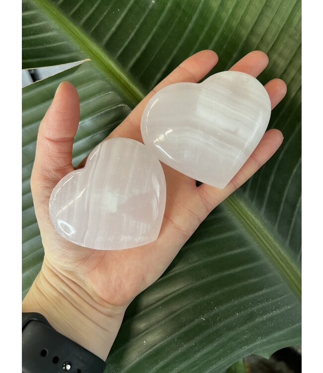 Mangano Calcite Heart, Size Large [125-149gr]