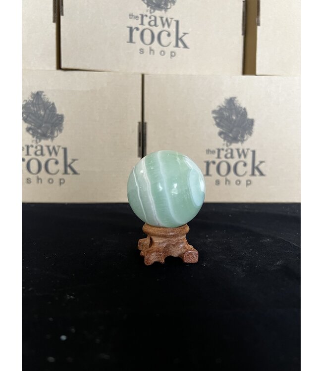 Pistachio Calcite Sphere, 50-54mm