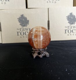Honey Calcite Sphere, 60-64mm