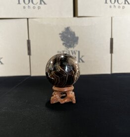 Chocolate Calcite Sphere, 50-54mm