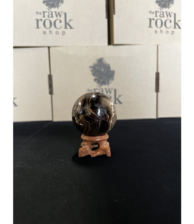 Chocolate Calcite Sphere, 50-54mm