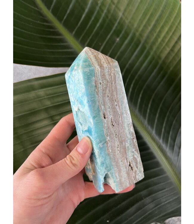 Blue Aragonite Tower #1, 682gr