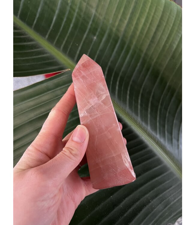 Rose Calcite Tower #4, 434gr