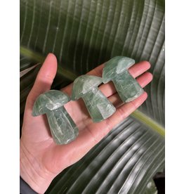 Green Fluorite Mushroom, Size Large [75-99gr]