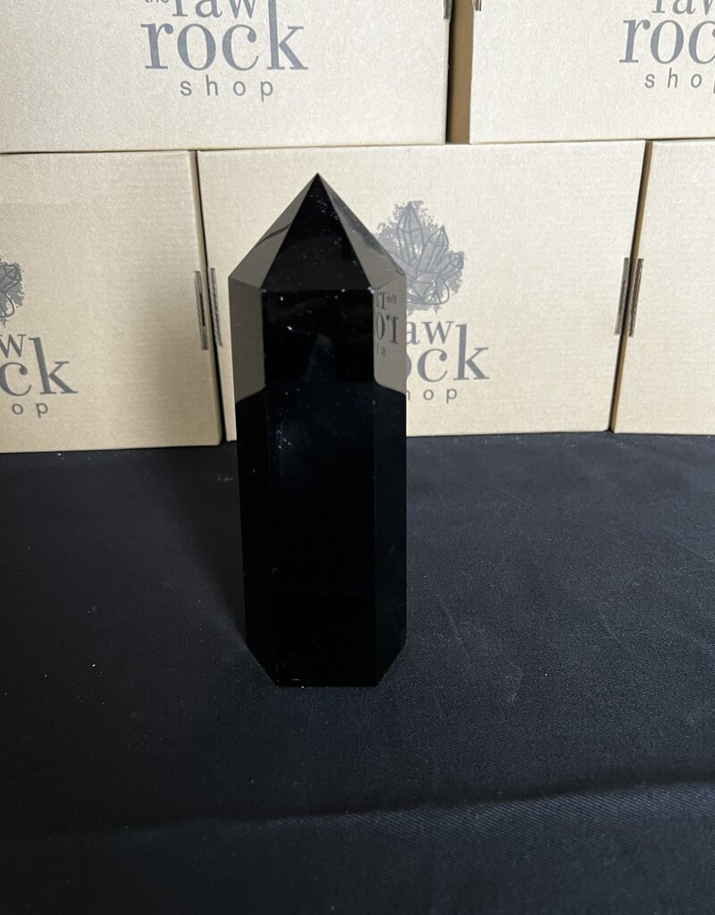 Black Obsidian Tower #6, 1018gr