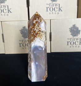 Flower Agate Tower #8, 820gr