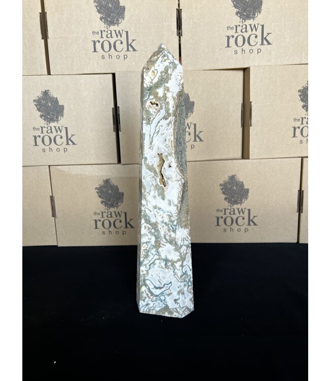 Moss Agate Tower #105, 2310gr