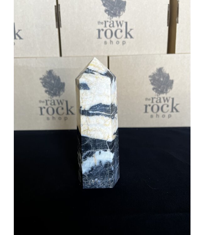 Pink Zebra Jasper Tower #20, 808gr