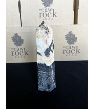 Pink Zebra Jasper Tower #22, 758gr