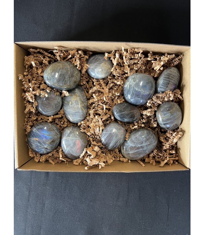 Purple/Orange Labradorite Palms 1KG bulk lot