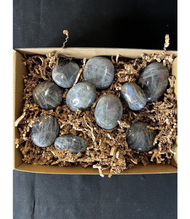 Purple/Orange Labradorite Palms 1KG bulk lot