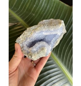 Blue Lace Agate Raw Geode #192, 584gr