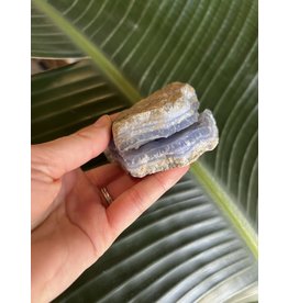 Blue Lace Agate Raw Geode #194, 244gr