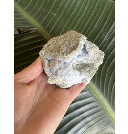 Blue Lace Agate Raw Geode #208, 388gr