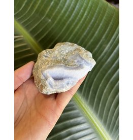 Blue Lace Agate Raw Geode #214, 272gr