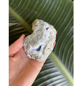 Blue Lace Agate Raw Geode #215, 276gr