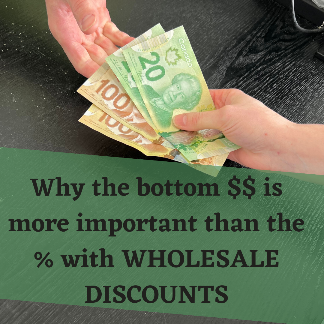 Wholesale Discount Percentage: But I Get 50% At ------------