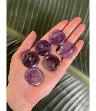 Amethyst Donut Pendant