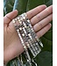 Silver Hematite Hearts, Polished 16" Strand