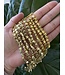 Gold Hematite Stars, Polished 15" Strand