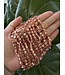 Rose Gold Hematite Stars, Polished 15" Strand