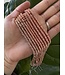 Rose Gold Hematite Faceted Rondelle, Polished 15" Strand