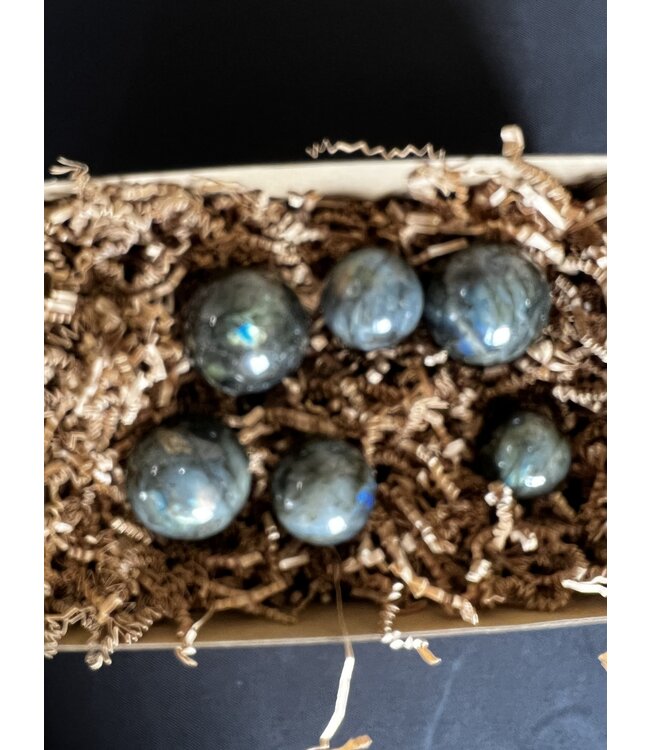 Labradorite Spheres 1KG bulk lot