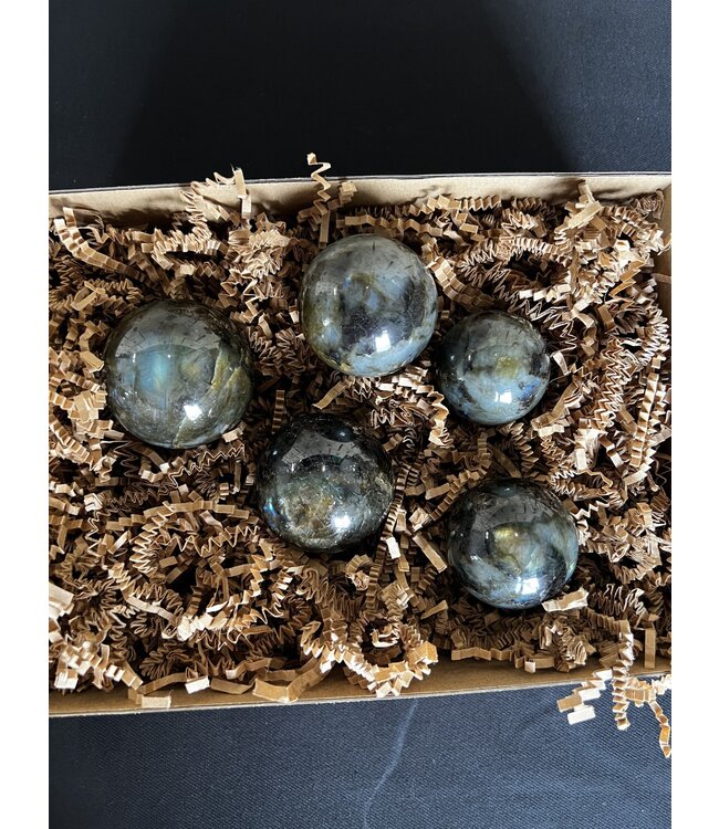 Labradorite Spheres 1KG bulk lot
