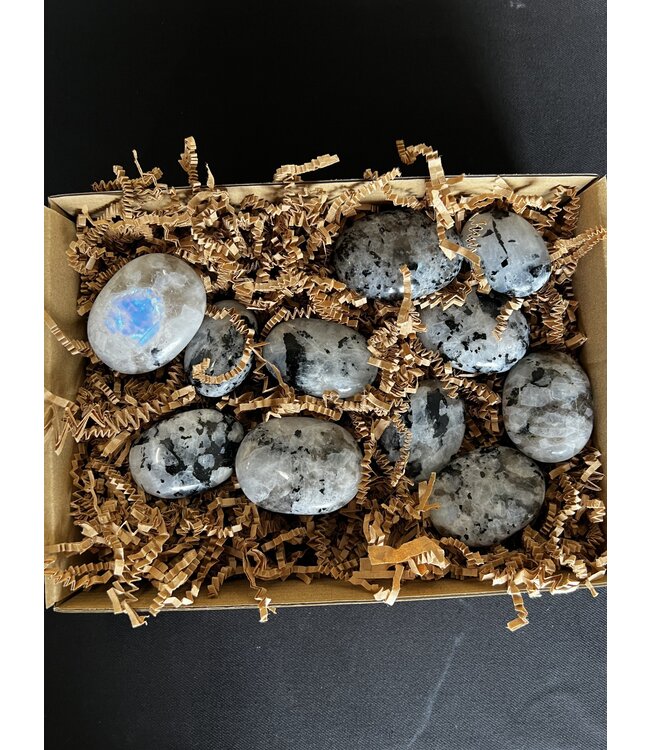 Rainbow Moonstone Palms 1KG bulk lot