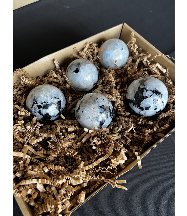 Rainbow Moonstone Spheres 1KG bulk lot