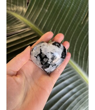 Rainbow Moonstone Heart, Size X-Large [150-174gr]