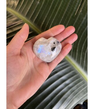 Rainbow Moonstone Heart, Size X-Small [50-74gr]
