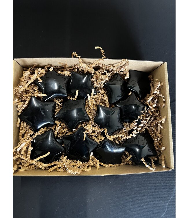 Black Obsidian Stars 1KG bulk lot