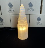 Natural Selenite Lamp, 30cm