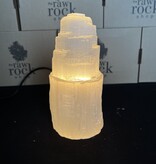 Natural Selenite Lamp, 20cm