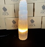 Natural Selenite Lamp, 35-40cm