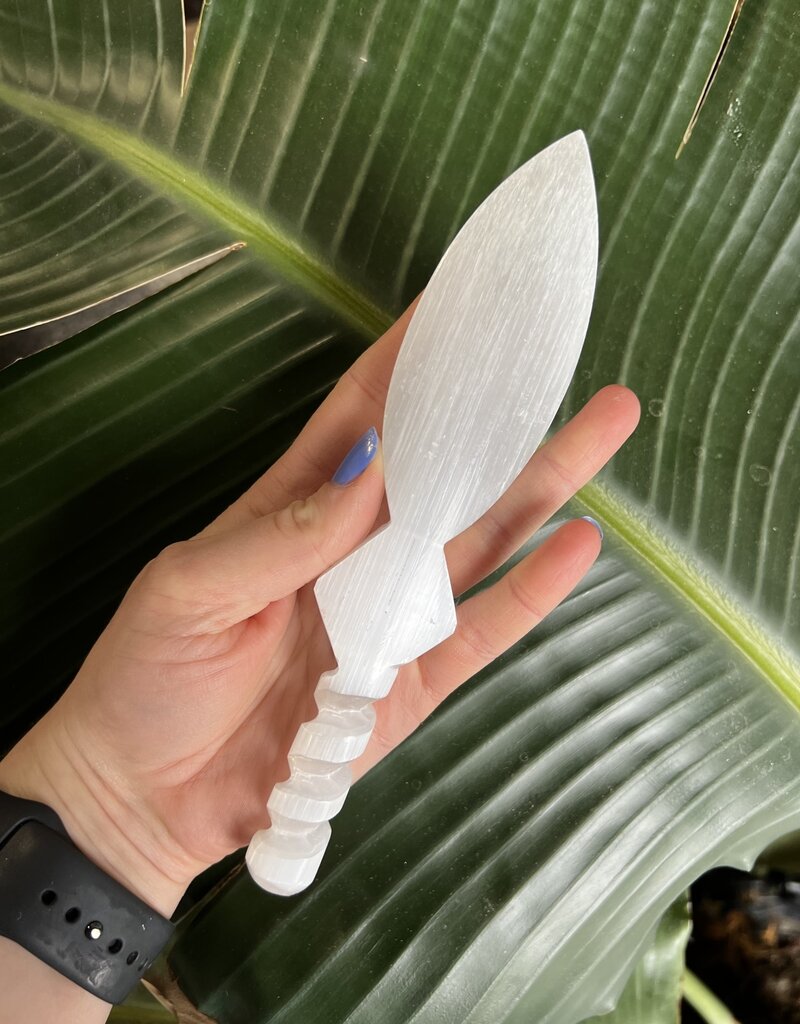 Selenite Knife, 20cm