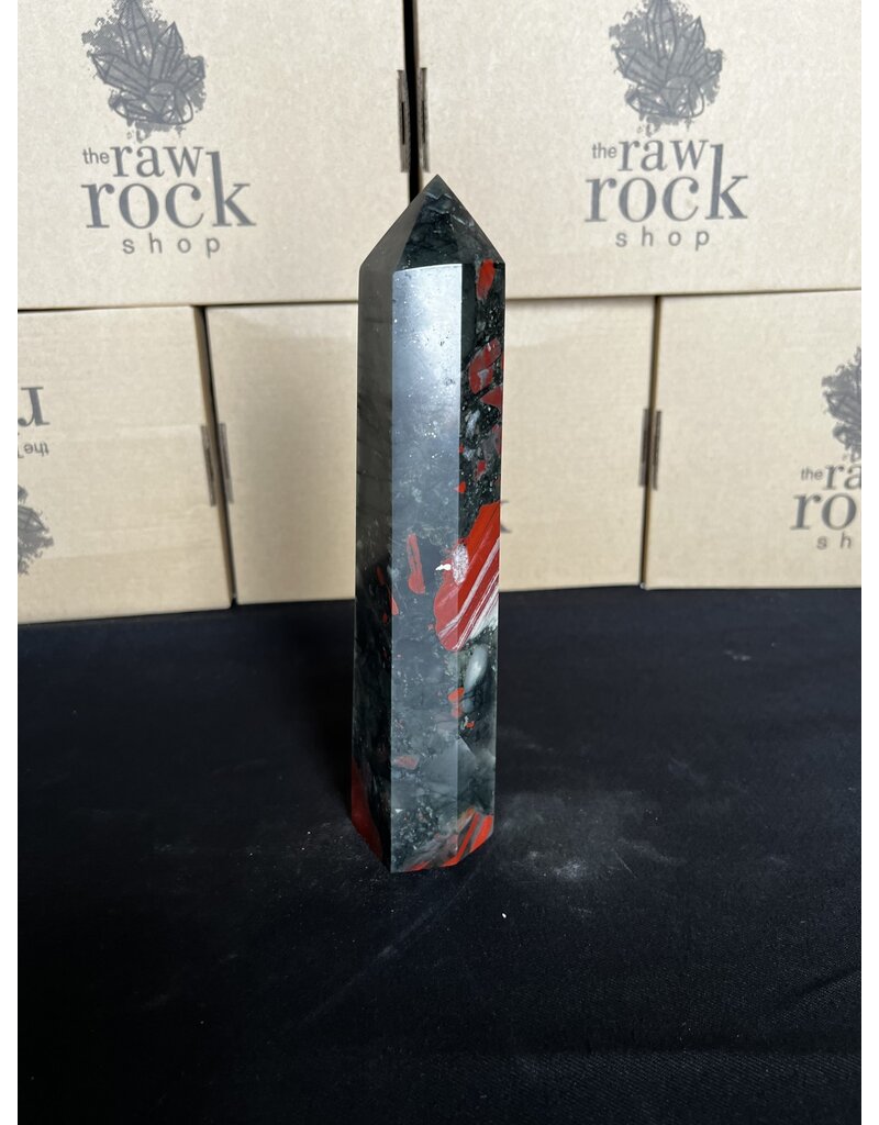 African Bloodstone Tower #16, 914gr