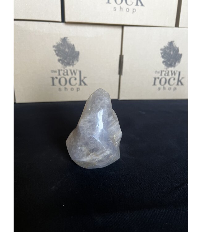 Blue Rose Quartz Flame #15, 462gr