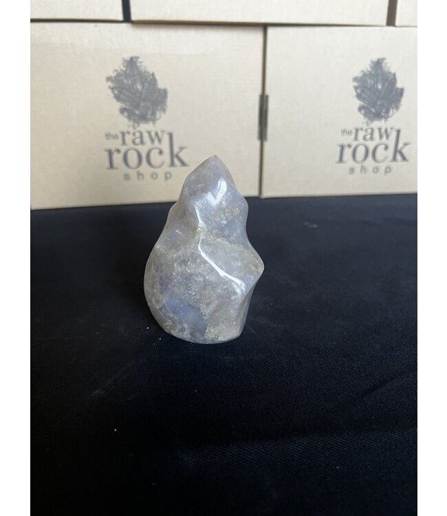 Blue Rose Quartz Flame #6, 446gr