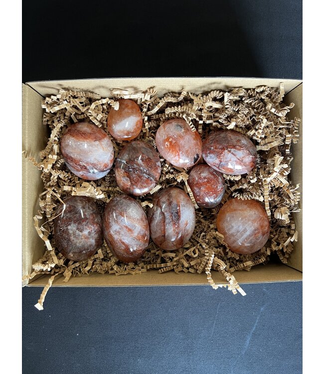 Fire Quartz Palms 1KG bulk lot