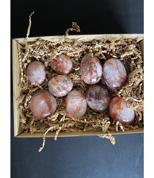 Fire Quartz Palms 1KG bulk lot