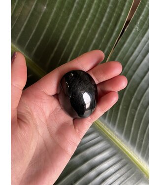Silver Sheen Obsidian Palm Stone, Size XX-Small [25-49gr]
